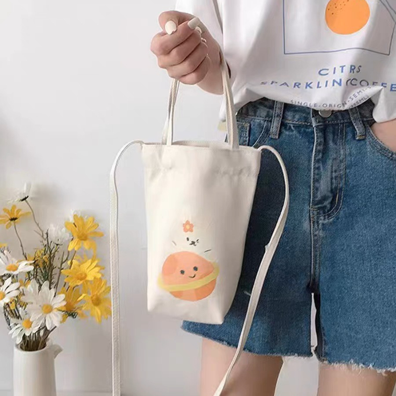 Print Canvas Water Bottle Bag  - Coffee Tea Name recension och pris