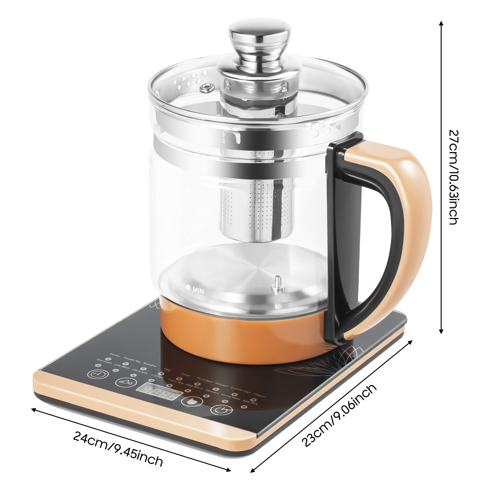Multifunction Electric Glass K - Coffee Tea Menu recension och pris