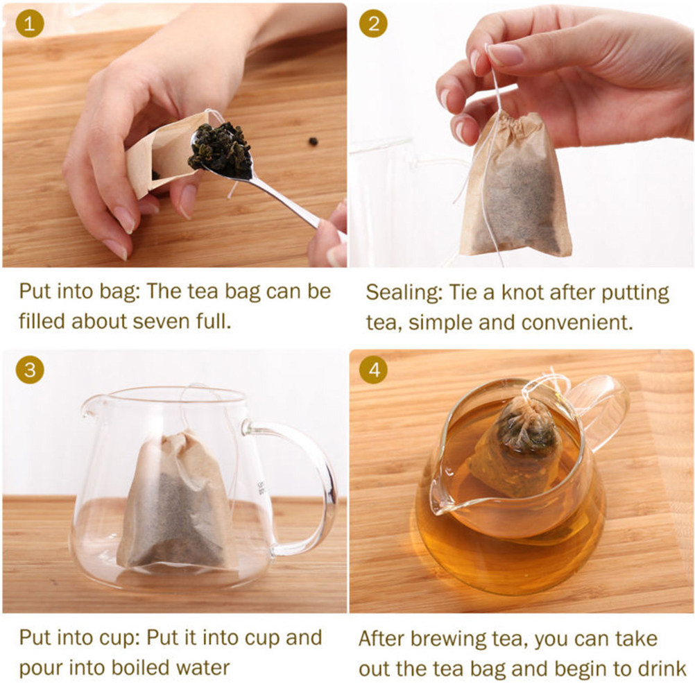 300Pcs Drawstring Tea Bags Emp - Coffee Tea And Leaf recension och pris