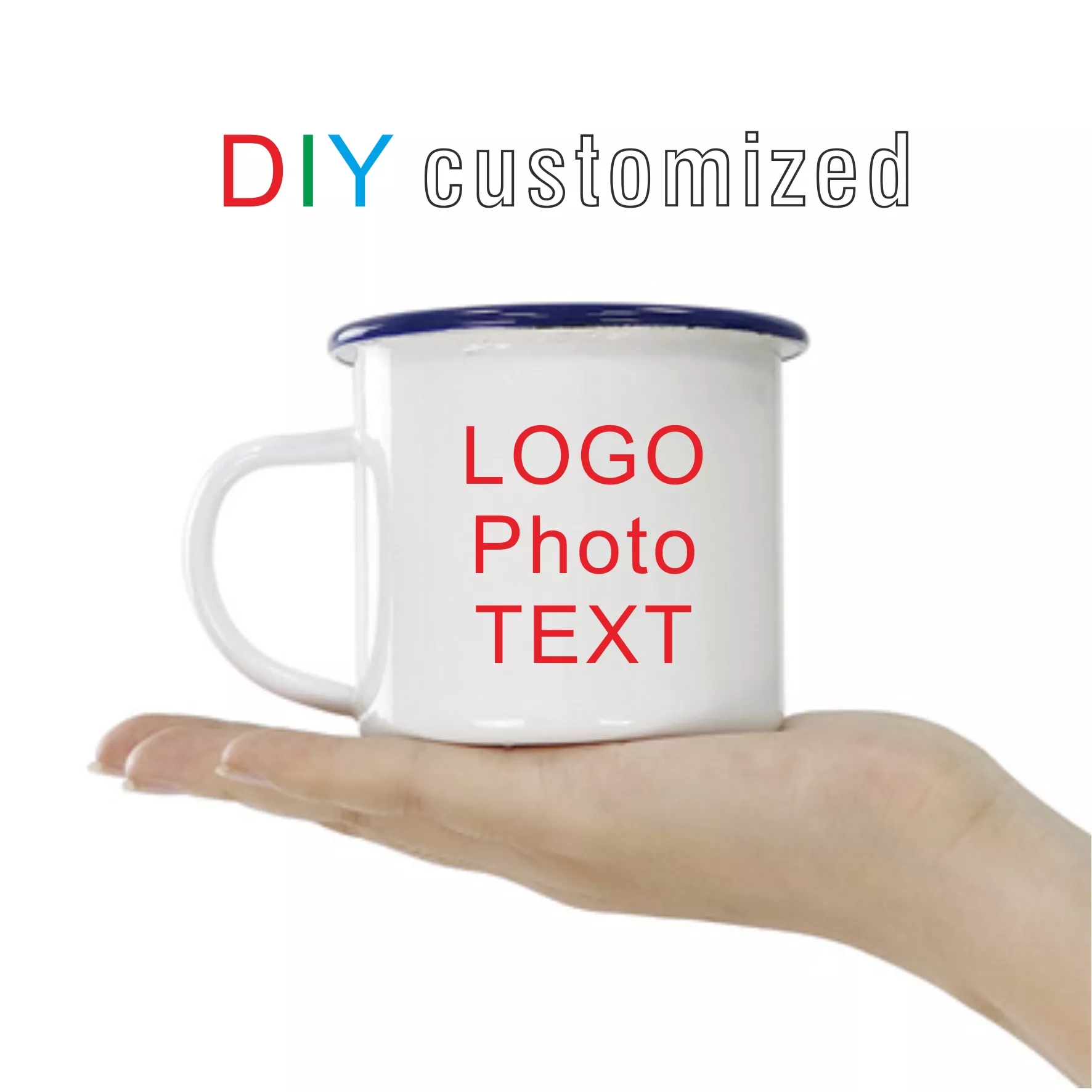 Personalized Enamel Coffee Mug - Coffee Tea Name recension och pris