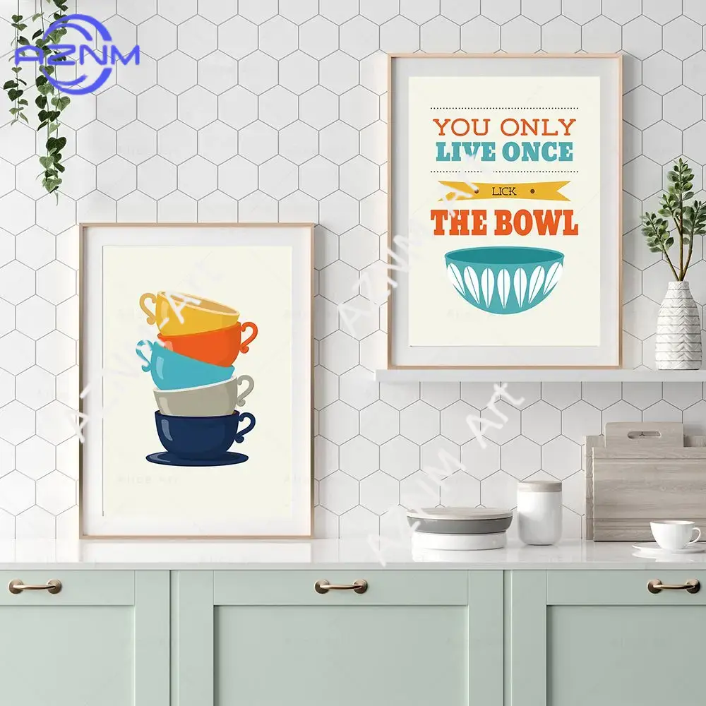 Tea Cup Bowl Coffee Poster Ret - Coffee And Tea Lyrics recension och pris