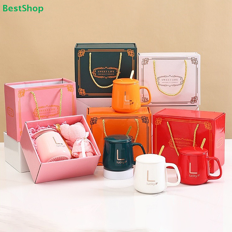 ♥400ml Ceramic Mug Gift Set –  - Coffee Tea Drawer Organizer recension och pris