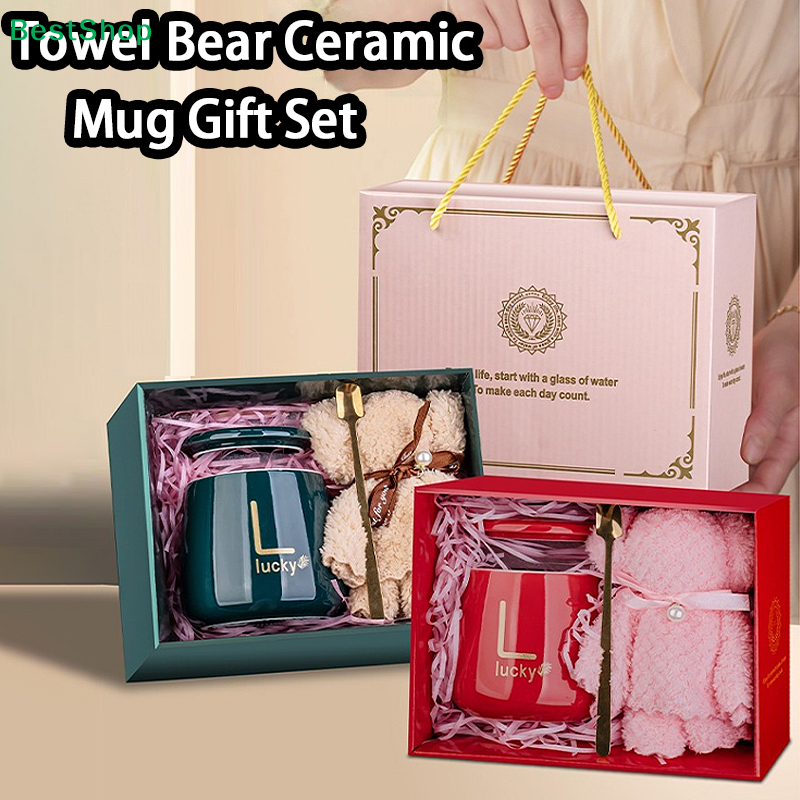 ♥400ml Ceramic Mug Gift Set –  - Coffee Tea Drawer Organizer recension och pris