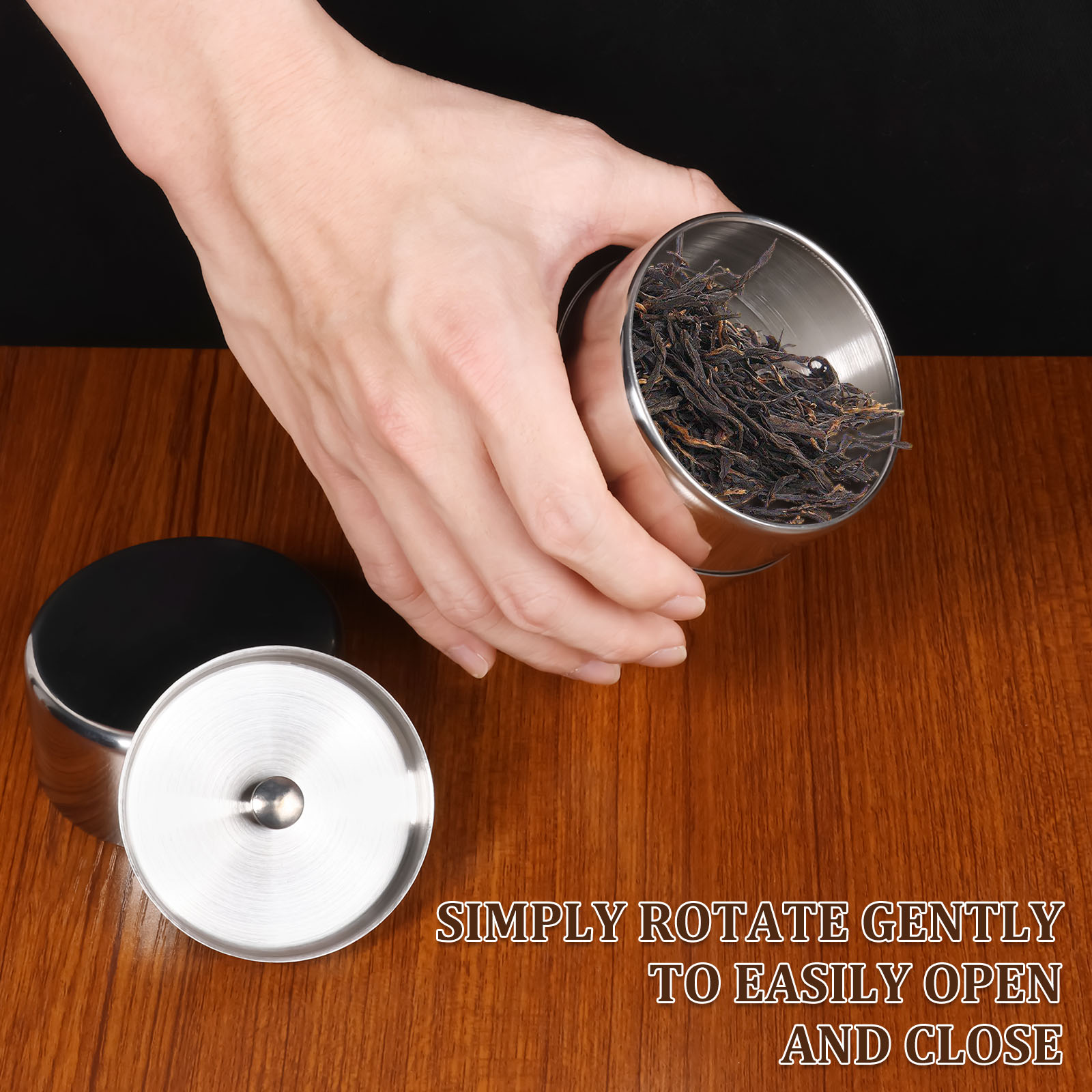 Stainless Steel Tea Leaf Tins  - Coffee Tea And Leaf recension och pris