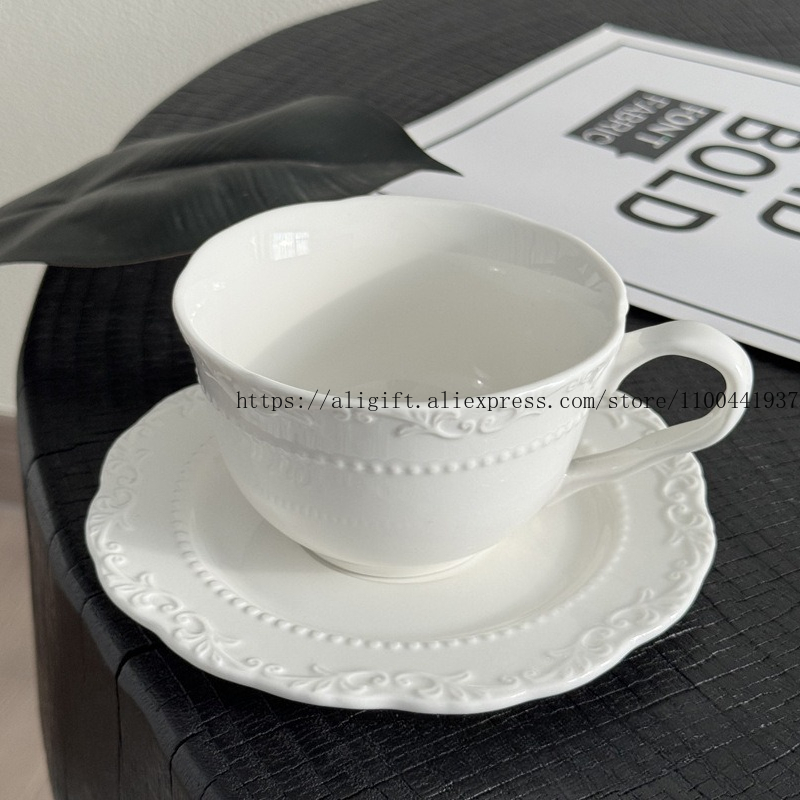 French Light Luxury Embossed F - Tea Coffee Pot Set recension och pris