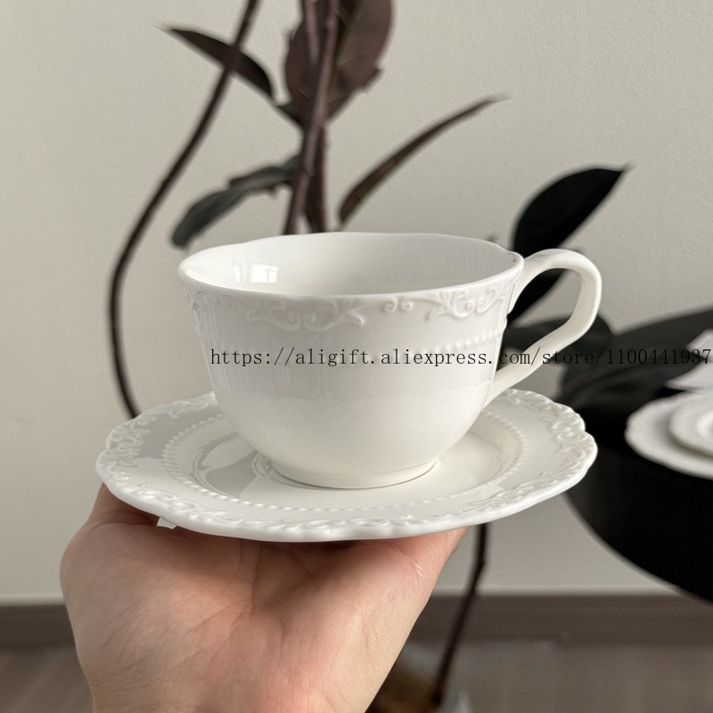 French Light Luxury Embossed F - Tea Coffee Pot Set recension och pris