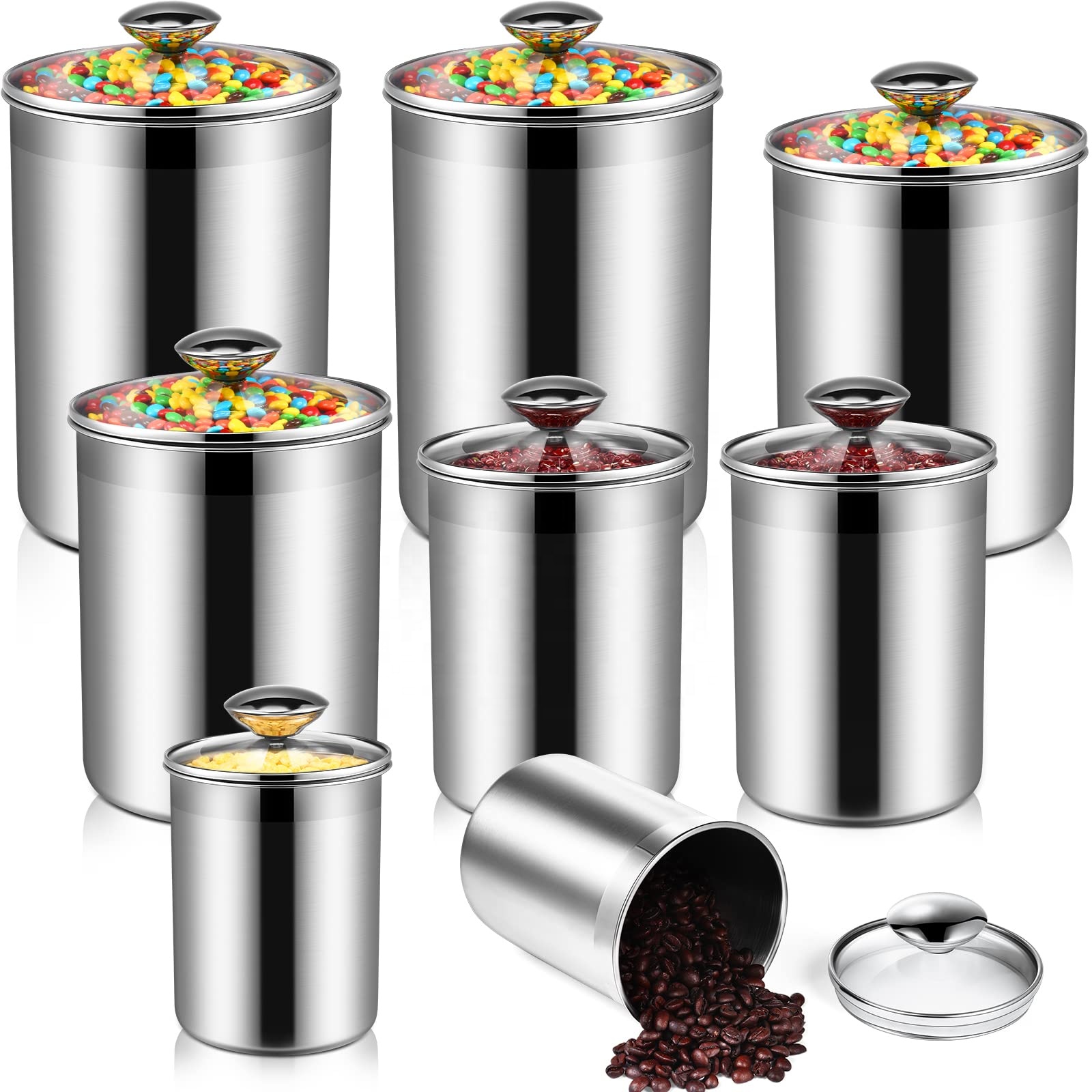 Food Storage Containers Tea Co - Coffee Tea Sugar Container Set recension och pris
