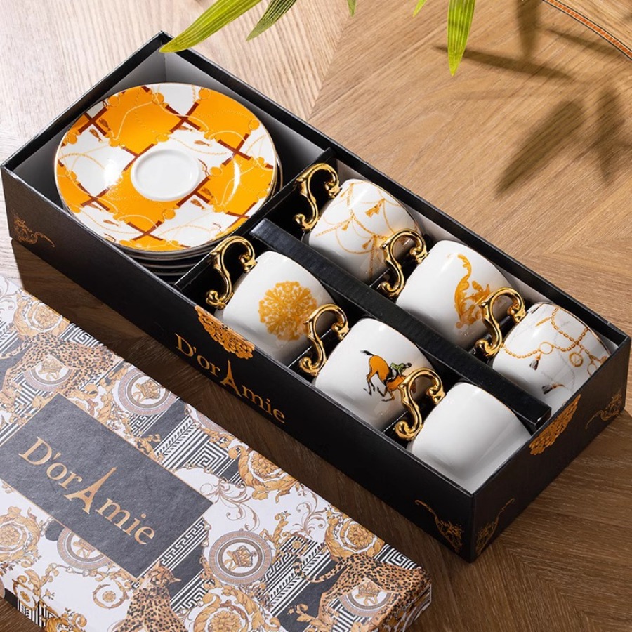 Vintage Luxury Bone China Coff - Coffee Tea Drawer Organizer recension och pris