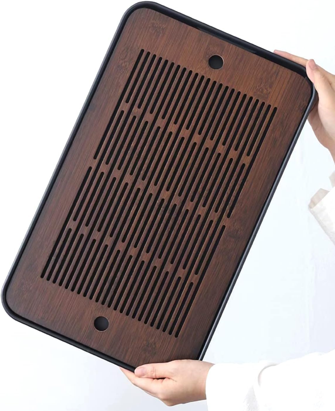 Natural Bamboo Tea Tray with H - Bamboo Tea Tray recension och pris