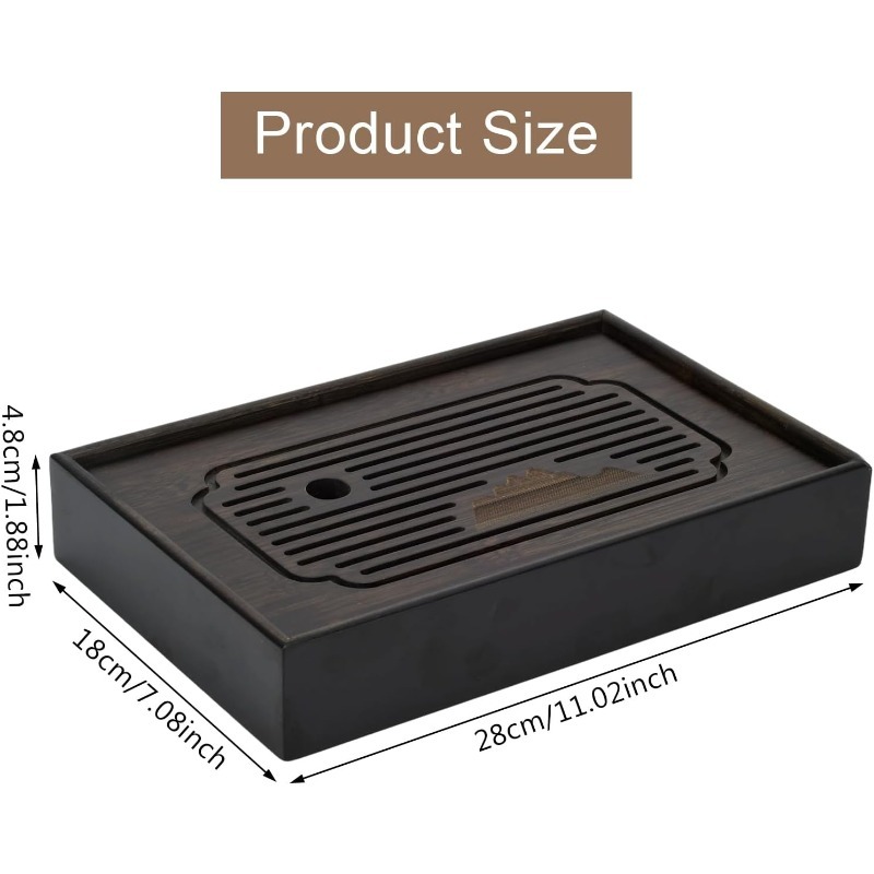 1Pc Bamboo Tea Tray, 11 Inch C - Bamboo Tea Tray recension och pris
