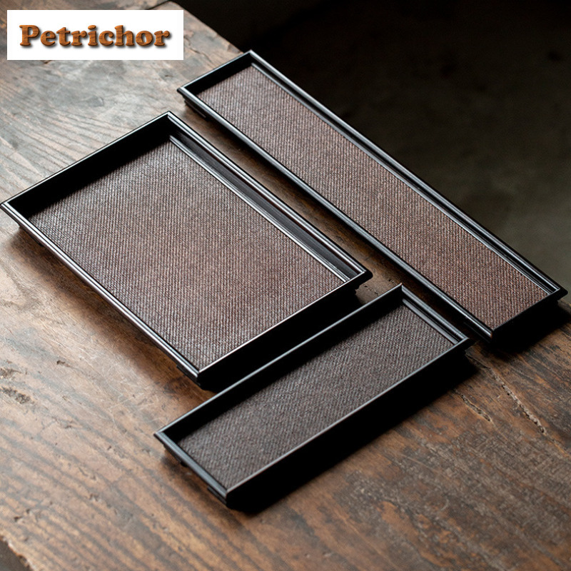 Japanese Rattan Bamboo Woven T - Bamboo Tea Tray recension och pris