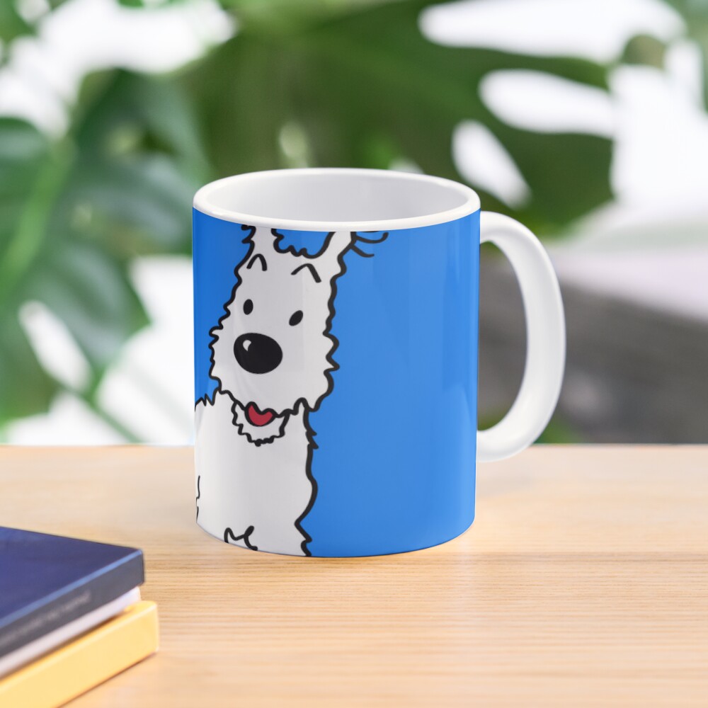 Snowy Dog Tin Tin Sticker Clas - Coffee Tea Images recension och pris