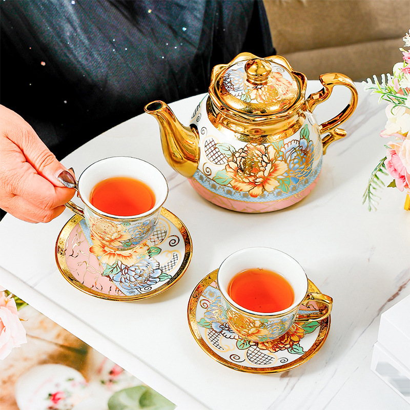 14 Piece Set Household Europea - Tea Coffee Pot Set recension och pris