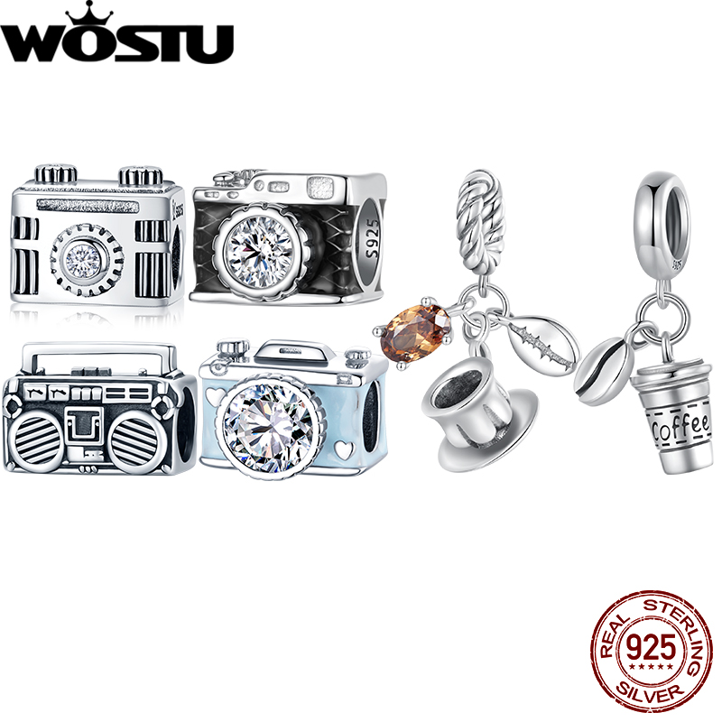 WOSTU 925 Sterling Silver Blac - Coffee Tea Name recension och pris