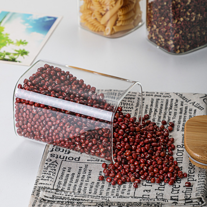 Bamboo Glass Tins Transparent  - Coffee Tea Drawer Organizer recension och pris